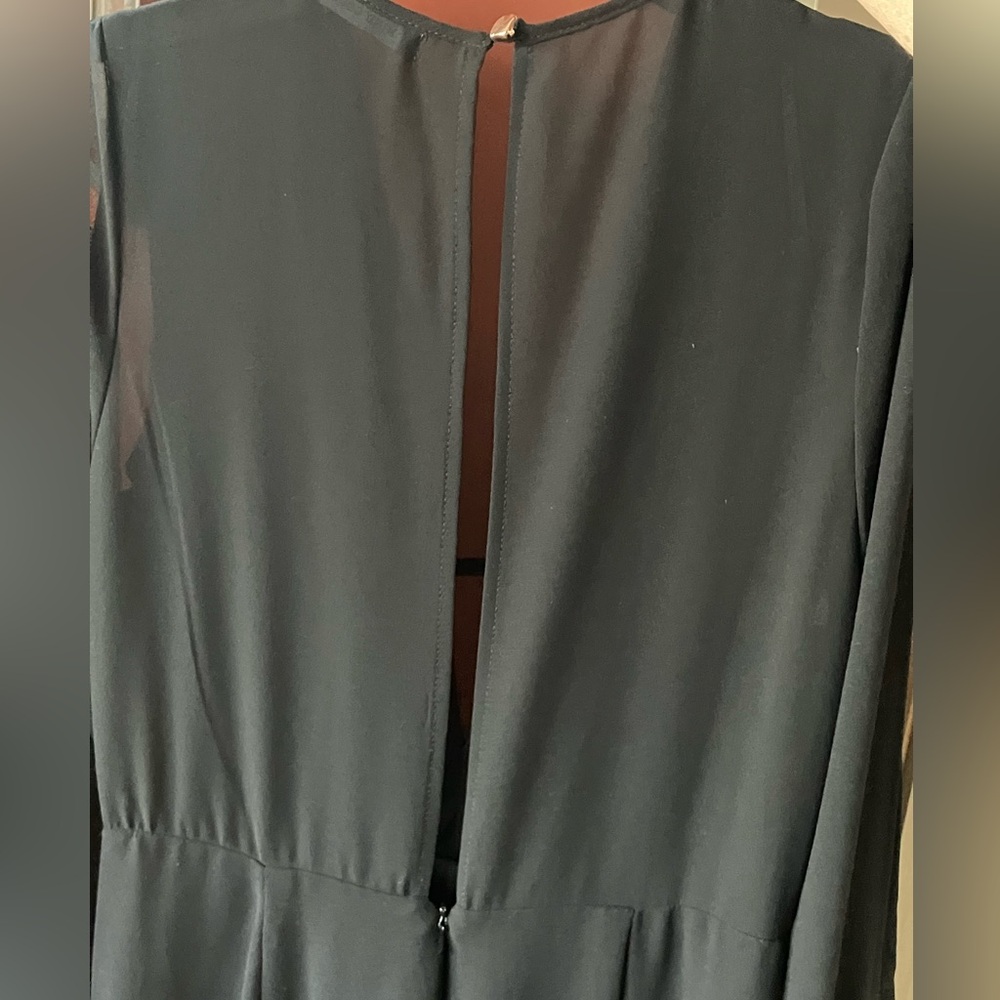 Mind Code Classic Black Long Sleeve Jumpsuit - image 3